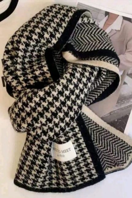 Houndstooth Scarf (Unisex)